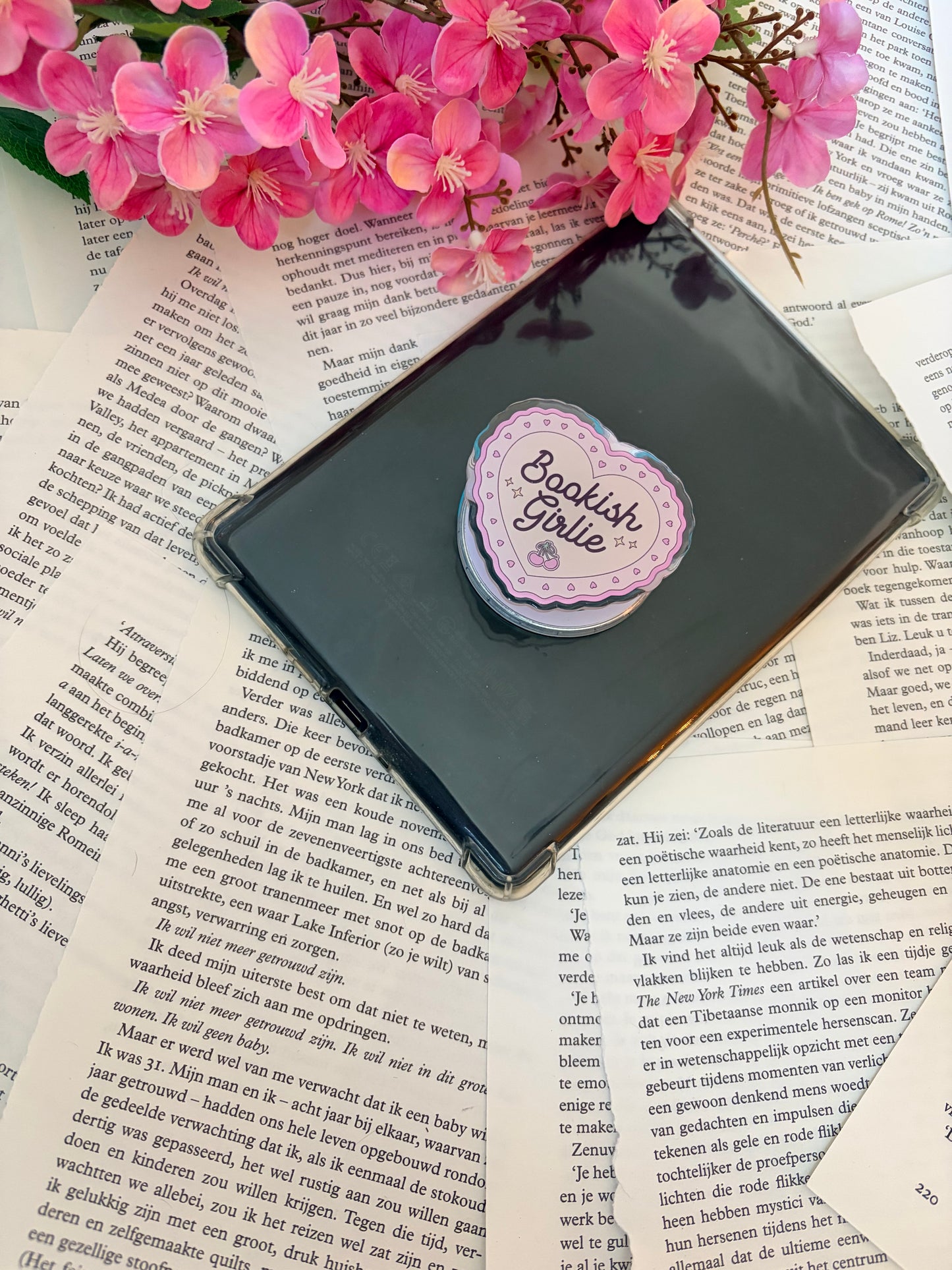 E-Reader grip Bookish Girlie