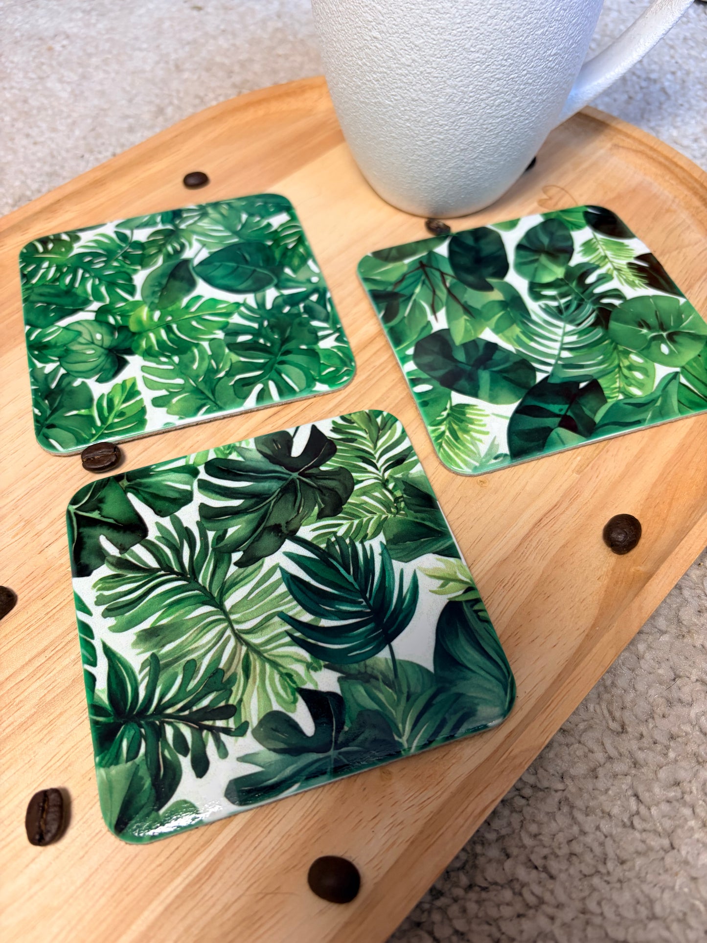 Onderzetters tropical leafs