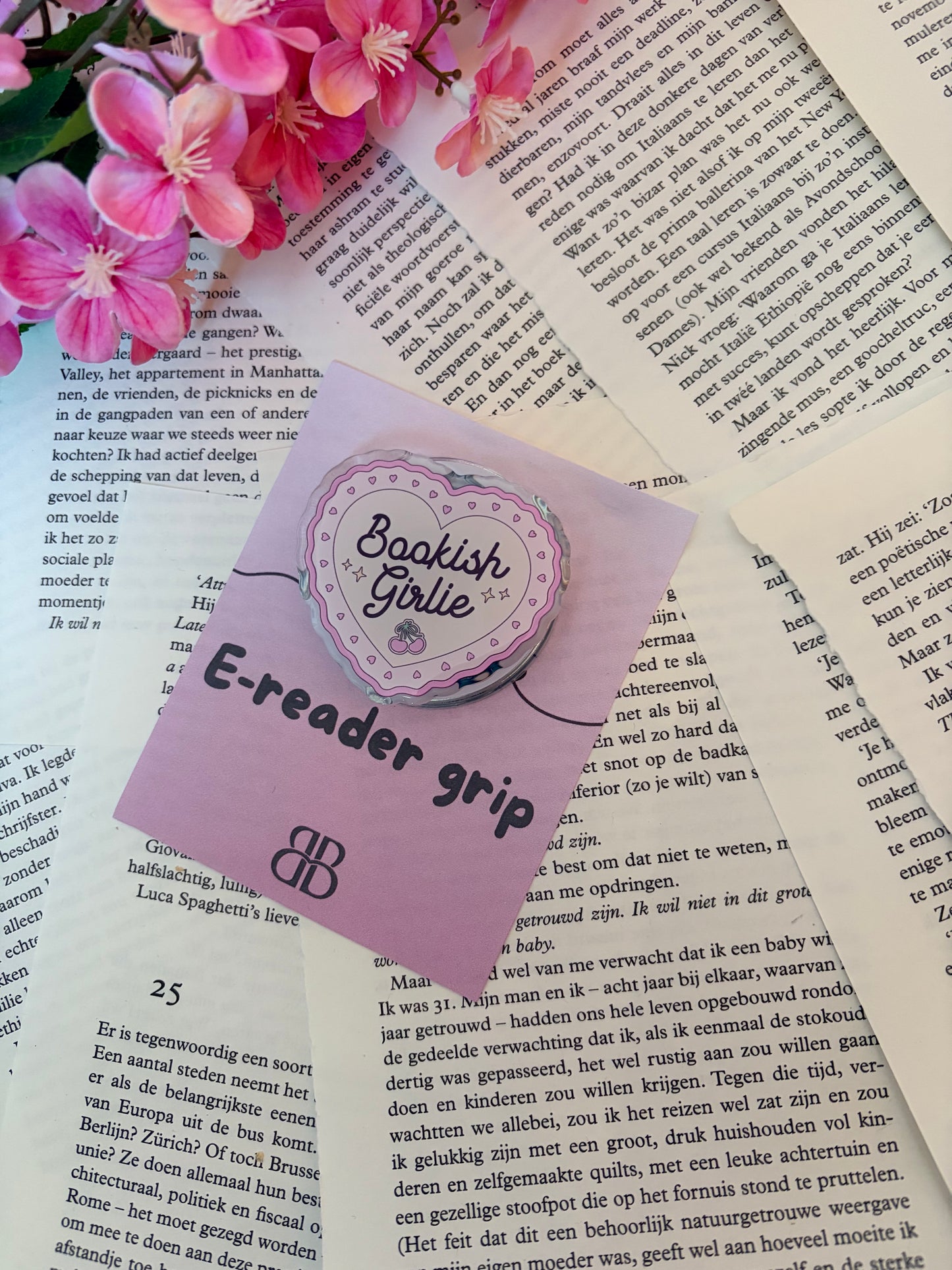 E-Reader grip Bookish Girlie