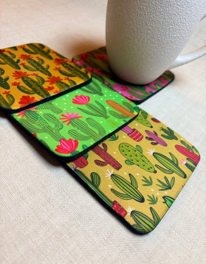 Desert Bloom – Cactus Onderzetters