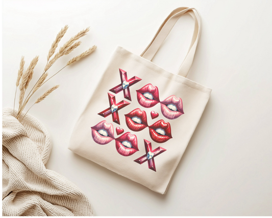 Kiss and play tote bag