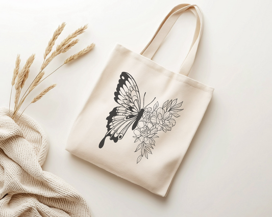 Blooming Butterfly tote bag