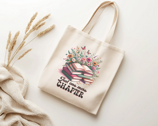 Tote Bag – “Just One More Chapter”