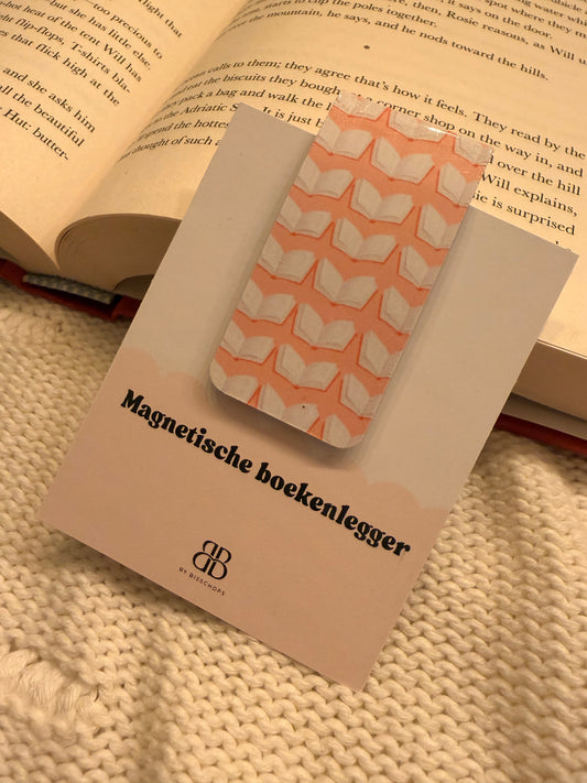 Magnetische boekenlegger pink hug