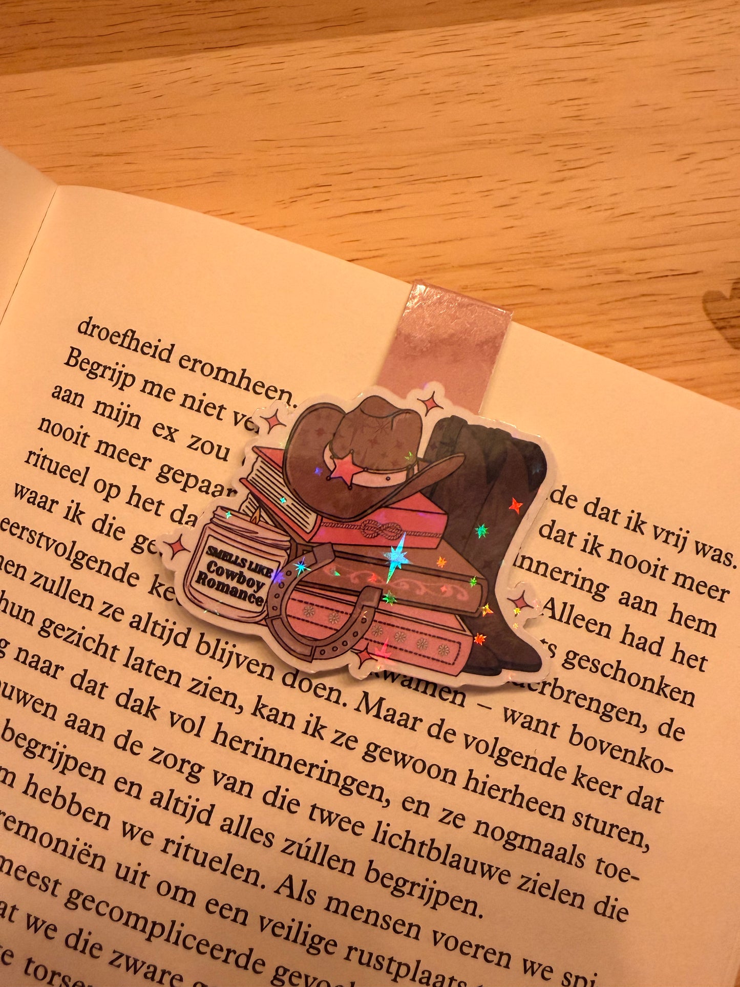 Smells like cowboy romance - magnetische boekenlegger