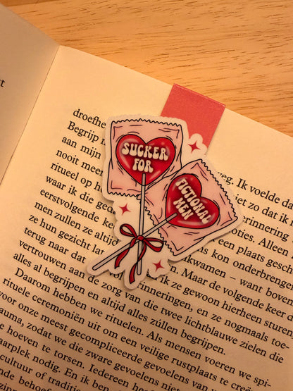 Sucker for fictional men - magnetische boekenlegger