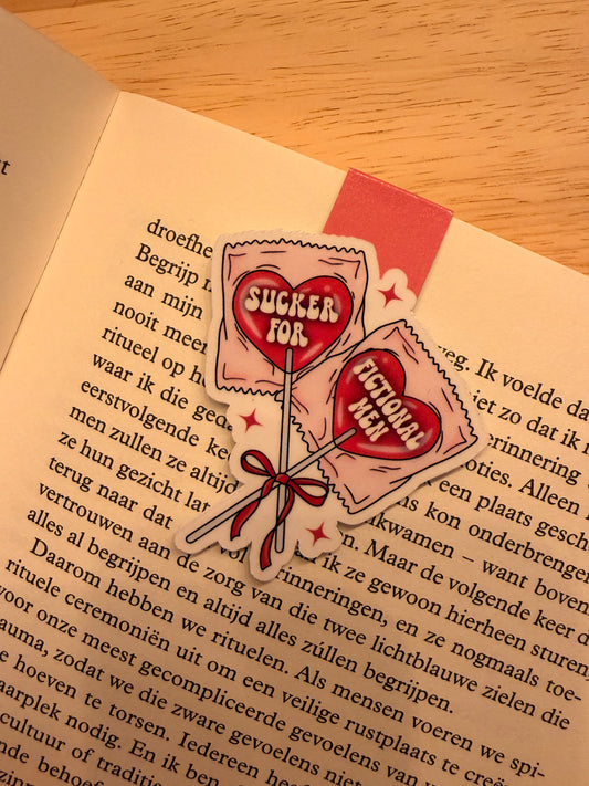 Sucker for fictional men - magnetische boekenlegger