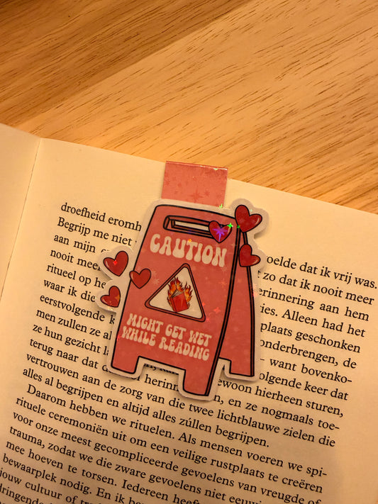 Caution - magnetische boekenlegger