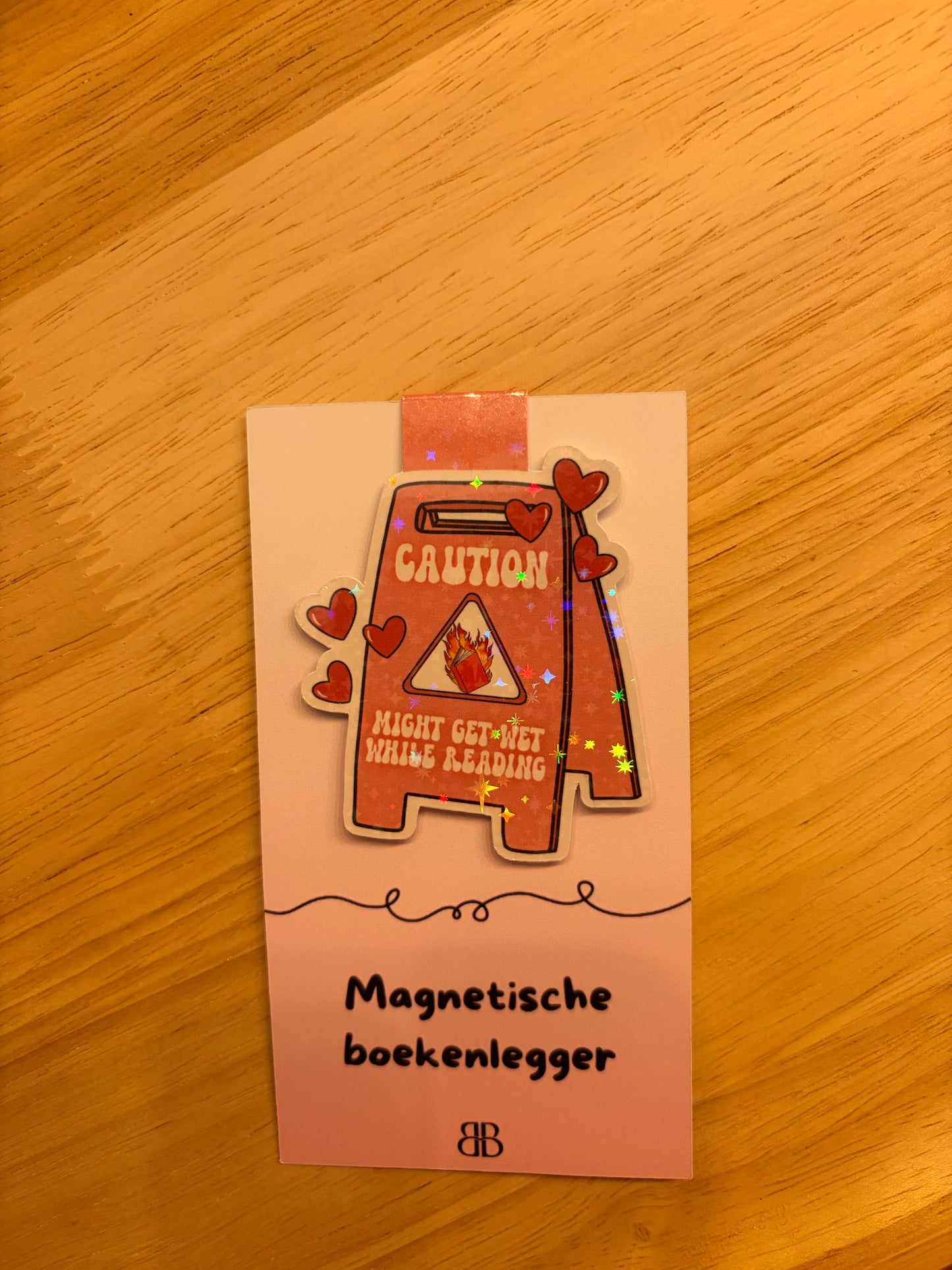 Caution - magnetische boekenlegger