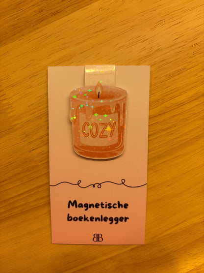 Cozy candle - magnetische boekenlegger