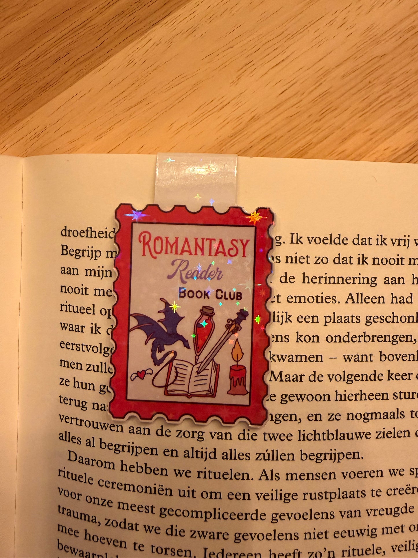 Romantasy stamp - magnetische boekenlegger