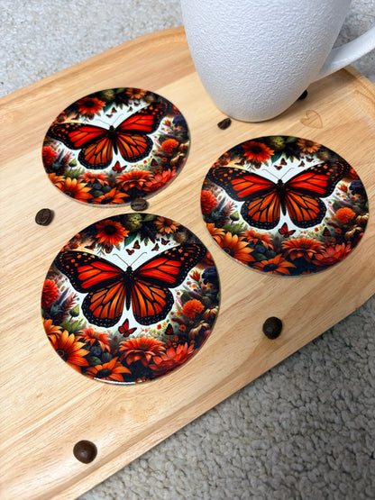 Onderzetters Butterfly bloom