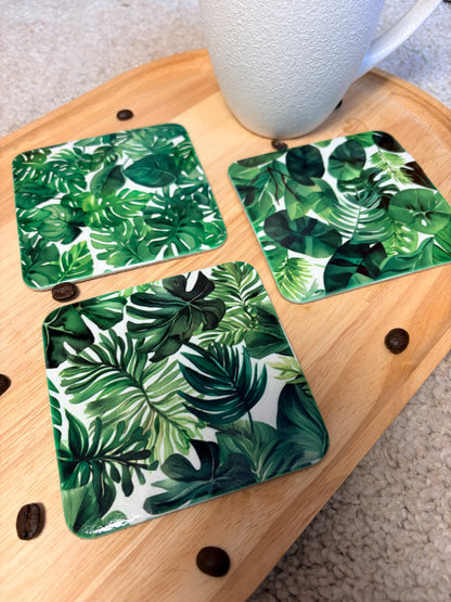 Onderzetters tropical leafs
