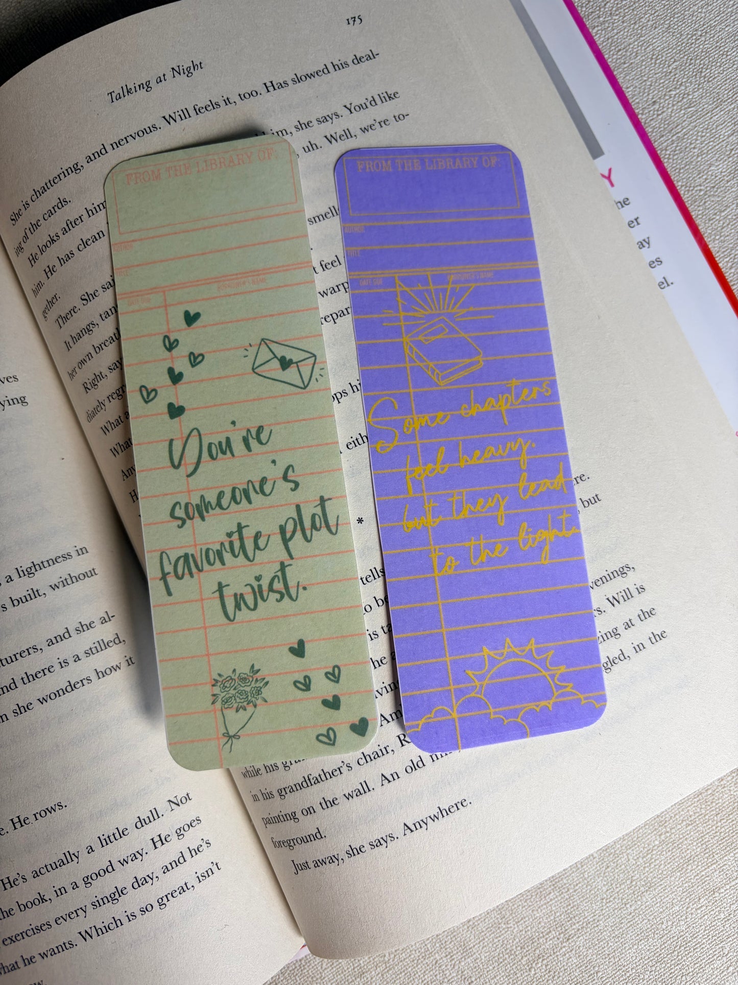 Motivational Library Cards set A