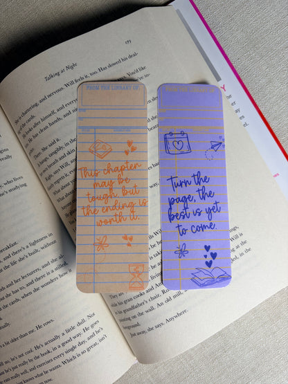 Motivational Library Cards set B