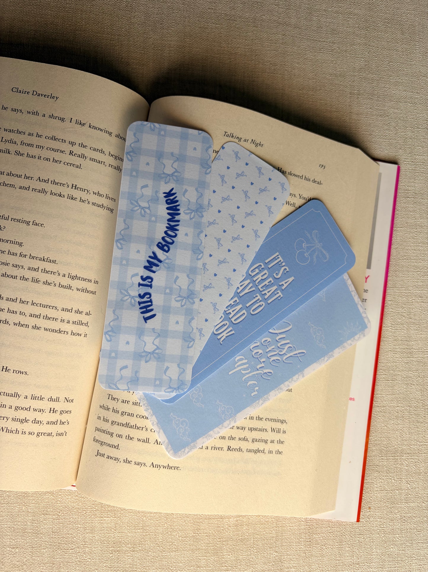 Blue Bookish Notes set
