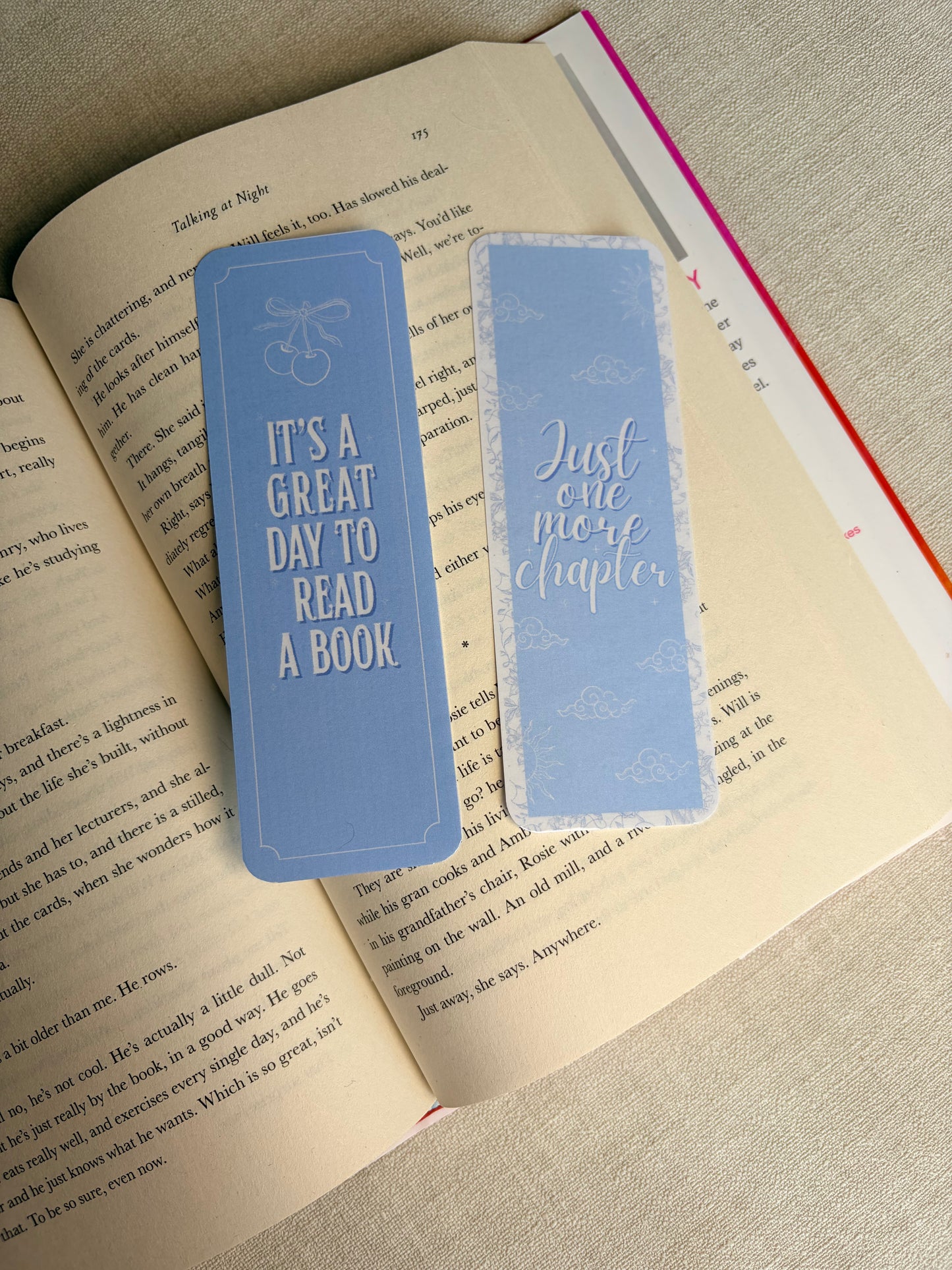 Blue Bookish Notes set